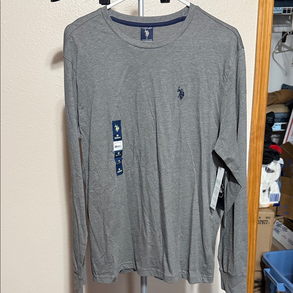 U.S. Polo Assn. Gray Long Sleeve Tee‎